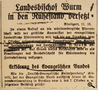 Meldungen der Deutschen Allgemeinen Zeitung vom 12. und 13. Oktober 1934 (1)