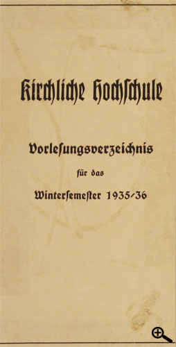 Vorlesungsverzeichnis für das Wintersemester 1935/36