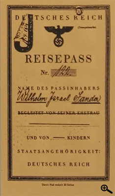 Reisepass eines Juden mit eingestempeltem J