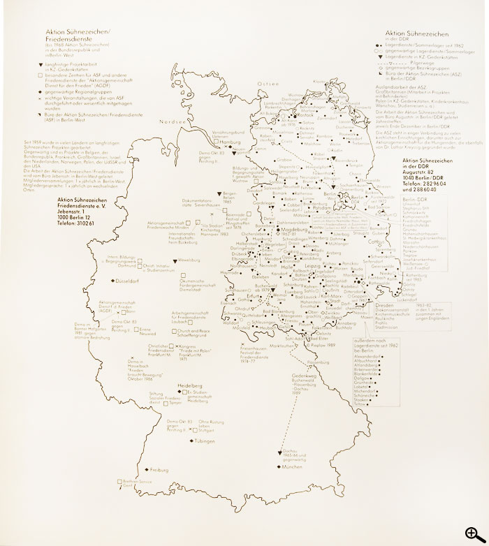 In der Bundesrepublik kann der Sühnezeichen-Auftrag durch die Organisation internationaler Freiwilligendienste umgesetzt werden.